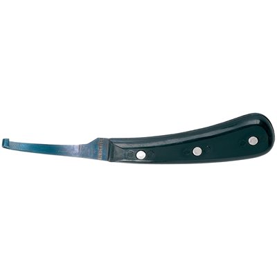 Black blue hoof knife - thin blade - right - Ukal